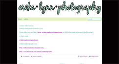 Desktop Screenshot of erikalynnphotography.myfotojournal.com